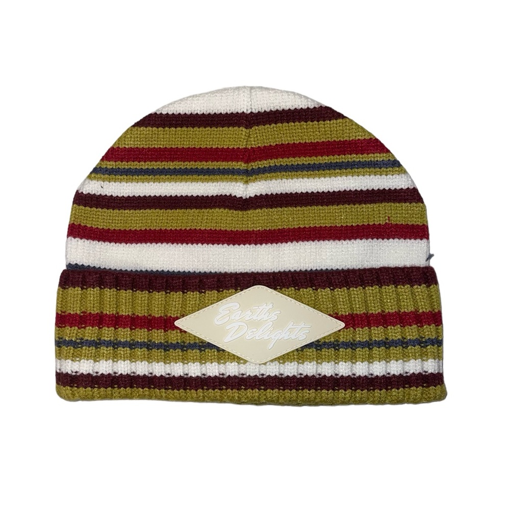 ASOS Fisherman Ribbed Beanie In Multi-Color Stripes